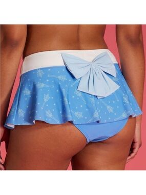 Hot Topic Light Blue Sailor Moon Skirted Bikini Bottom